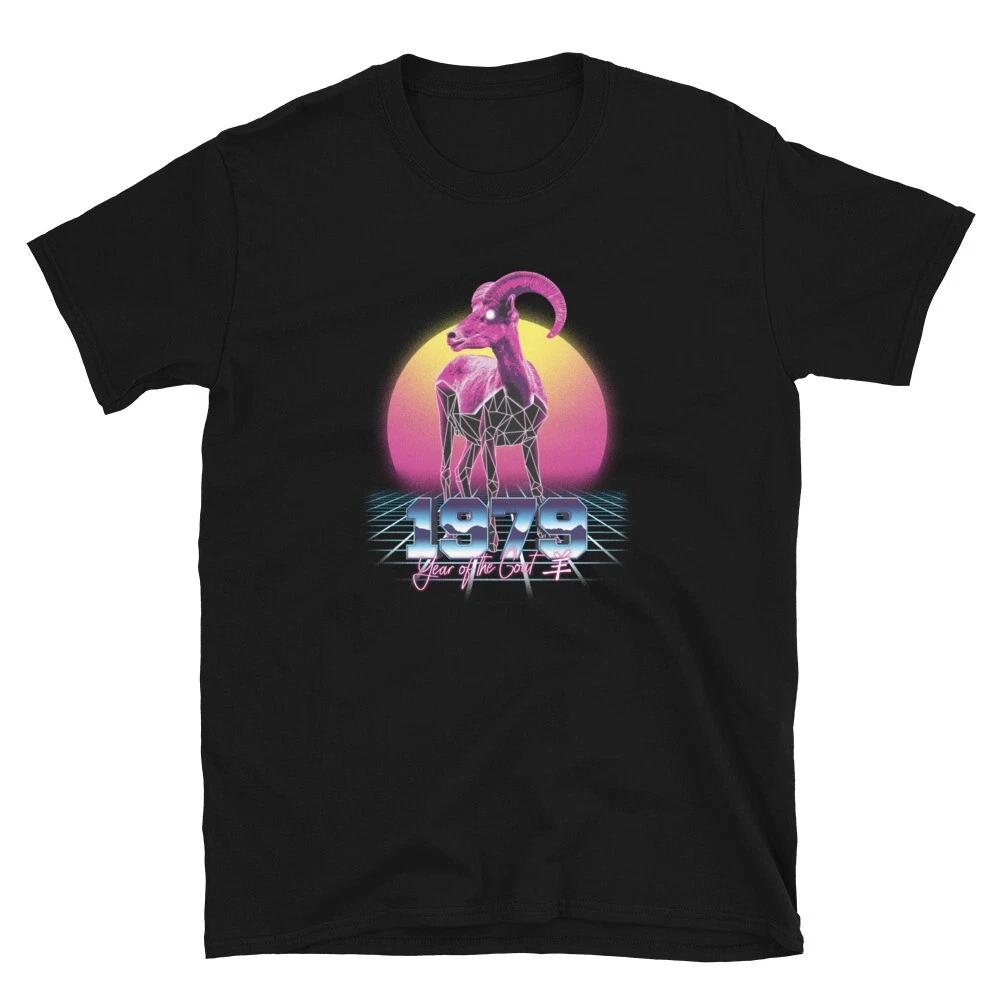 1979Year Of The Goat Colorful Retro Digital Design T-Shirt S
1979Year Of The Goat Colorful Retro Digital Design T-Shirt S