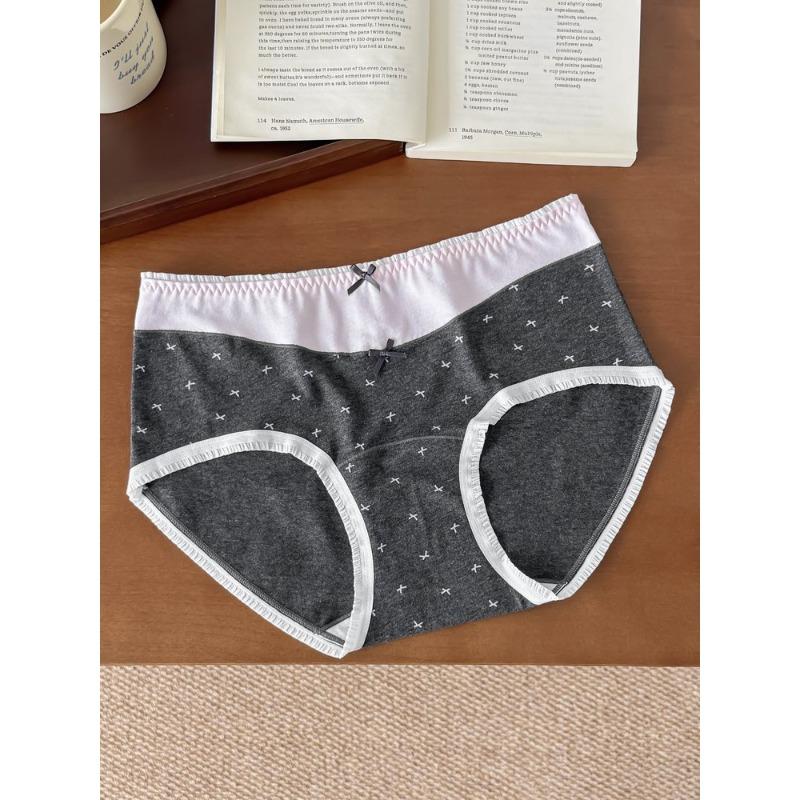 Plus Size Lady Macaron Sweetheart Mid-waist Extended Cotton Crotch Comfy Cotton Briefs 3XL чорний/сірий колір
Plus Size Lady Macaron Sweetheart Mid-waist Extended Cotton Crotch Comfy Cotton Briefs 3XL чорний/сірий колір