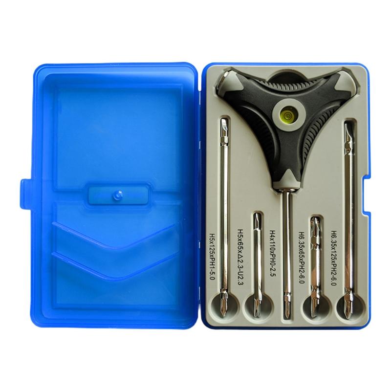 Six in One Level Screwdriver Set High Toughness Replaceable for Head Multi-functional Tool-green/gray Color синій
Six in One Level Screwdriver Set High Toughness Replaceable for Head Multi-functional Tool-green/gray Color синій