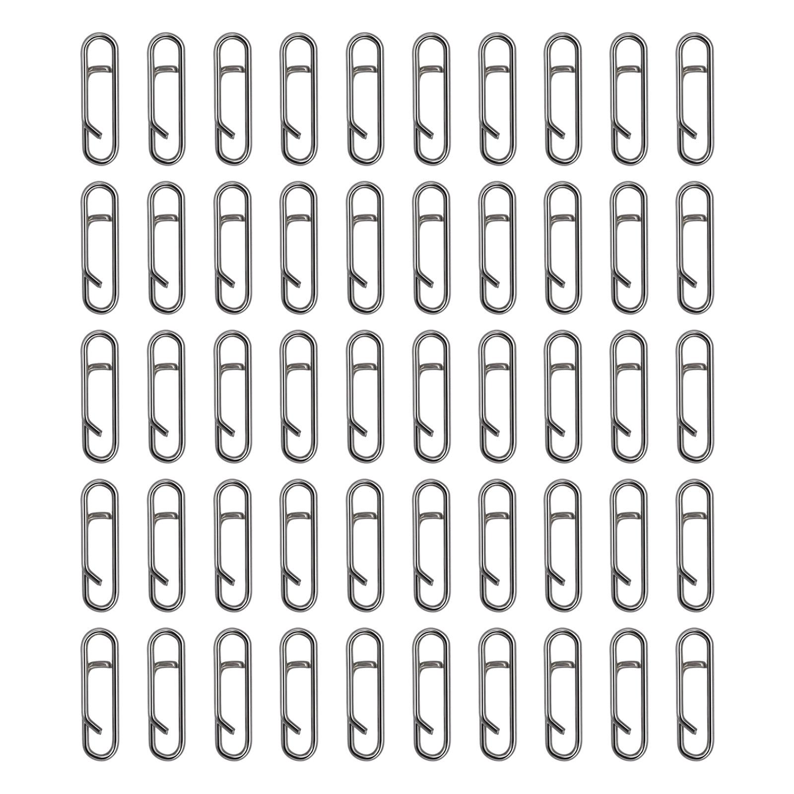 50Pcs Fishing Clips Connectors Quick Change Connector for Lures Power Fishing Clips Stainless Fast Snaps Speed Clips C
50Pcs Fishing Clips Connectors Quick Change Connector for Lures Power Fishing Clips Stainless Fast Snaps Speed Clips C