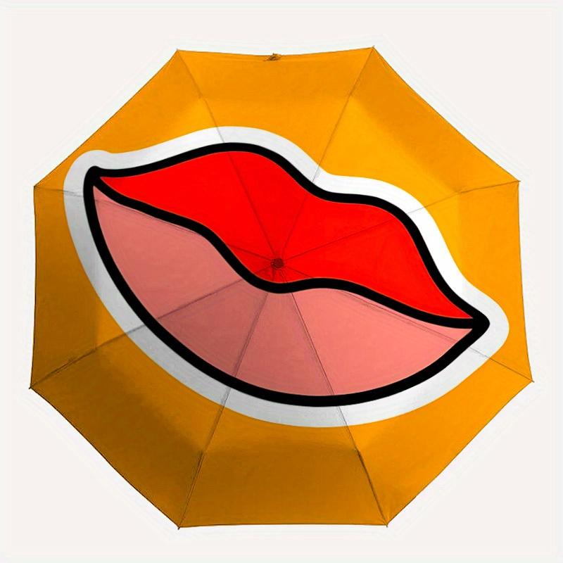 1pc Lips Icon Automatic Folding Umbrella, Portable & Foldable Design with 8 Ribs, Casual Outdoor Accessory yy250805120
1pc Lips Icon Automatic Folding Umbrella, Portable & Foldable Design with 8 Ribs, Casual Outdoor Accessory yy250805120
