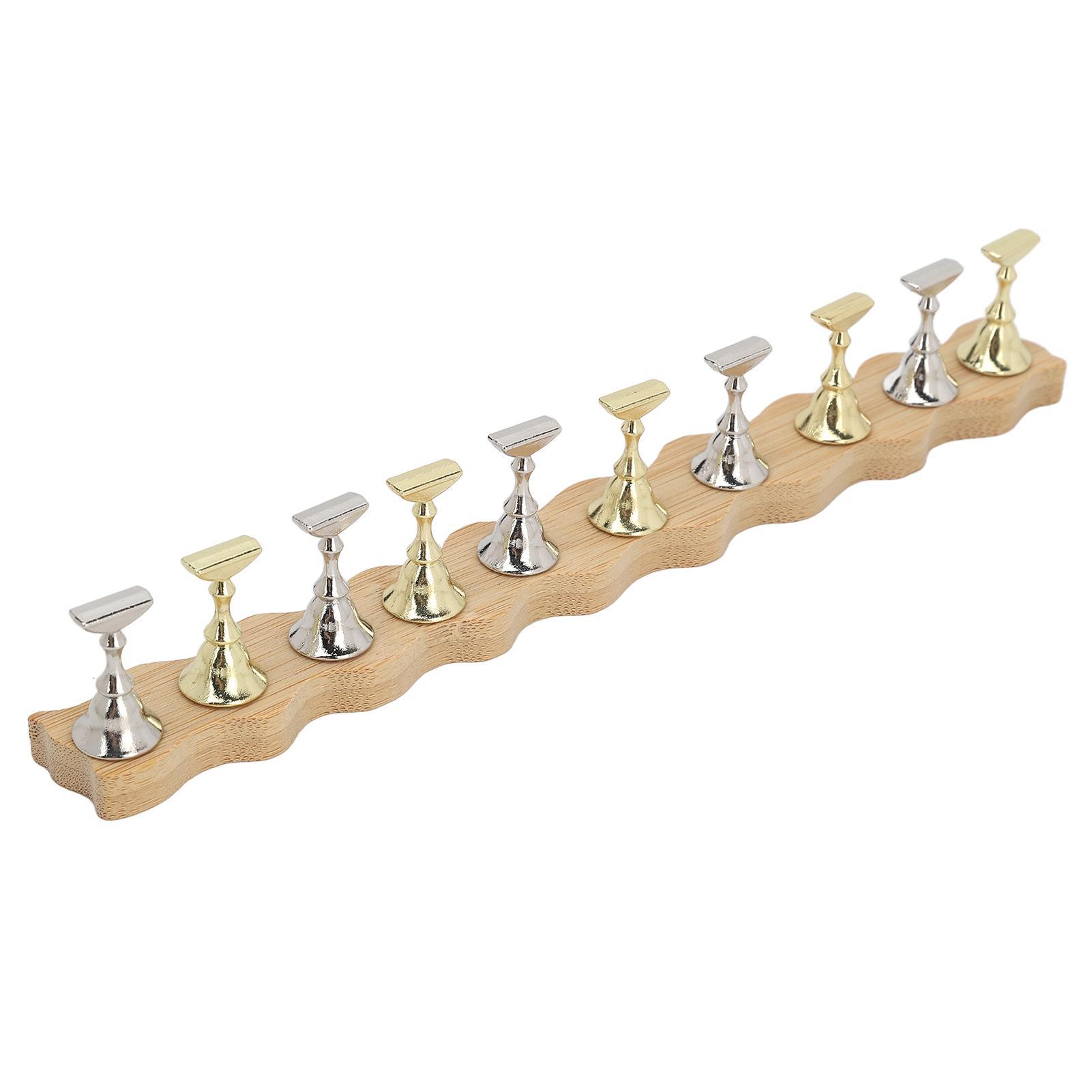 Nail Display Stand Manicure Tool Wave Edge Wooden Base Magnetic Nail Practice Stand with 10pcs Stands
Nail Display Stand Manicure Tool Wave Edge Wooden Base Magnetic Nail Practice Stand with 10pcs Stands