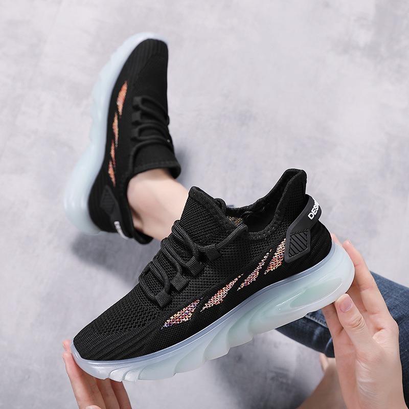 New women s shoes trendy fly-woven casual shoes breathable mesh comfortable platform running shoes versatile sports shoes 41 чёрный
New women s shoes trendy fly-woven casual shoes breathable mesh comfortable platform running shoes versatile sports shoes 41 чёрный