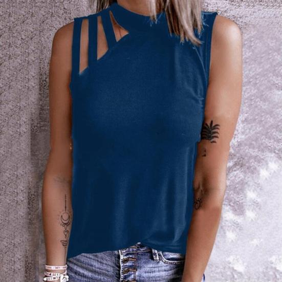 Сексуальный женский жилет без рукавов, сплошной цвет, свободный Холтер 
Сексуальный женский жилет без рукавов, сплошной цвет, свободный Холтер