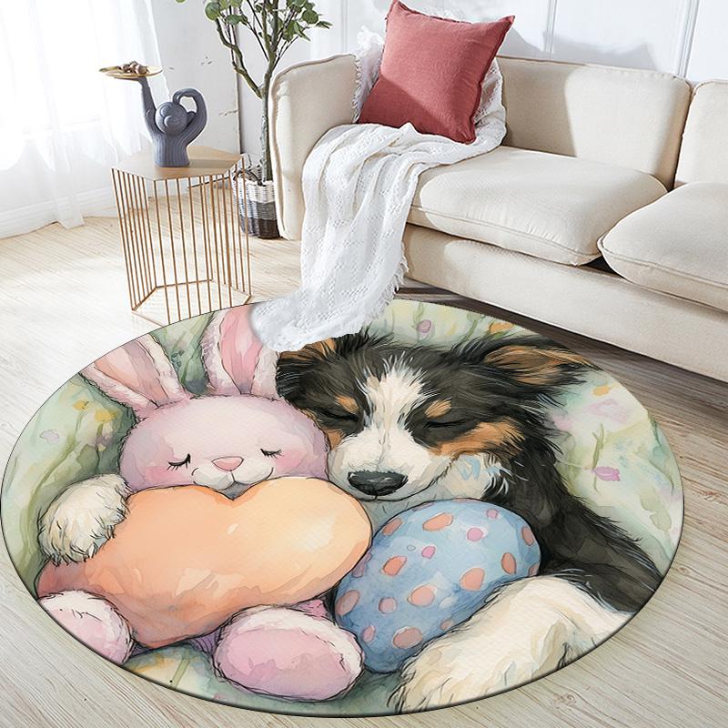 Plush Dog,Round Area Rug,Carpet Rug for Living Room Bedroom Sofa Playroom Decor,Non-slip Floor Mat 80cmx80cm
Plush Dog,Round Area Rug,Carpet Rug for Living Room Bedroom Sofa Playroom Decor,Non-slip Floor Mat 80cmx80cm