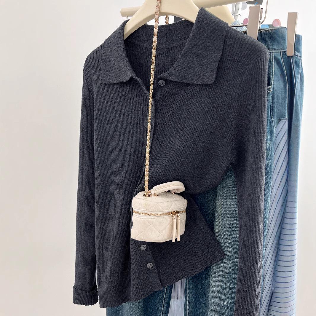Women s Polo Collar Knit Cardigan - Long Sleeve, Solid Color, Lapel Sweater - Spring & Autumn Style L
Women s Polo Collar Knit Cardigan - Long Sleeve, Solid Color, Lapel Sweater - Spring & Autumn Style L
