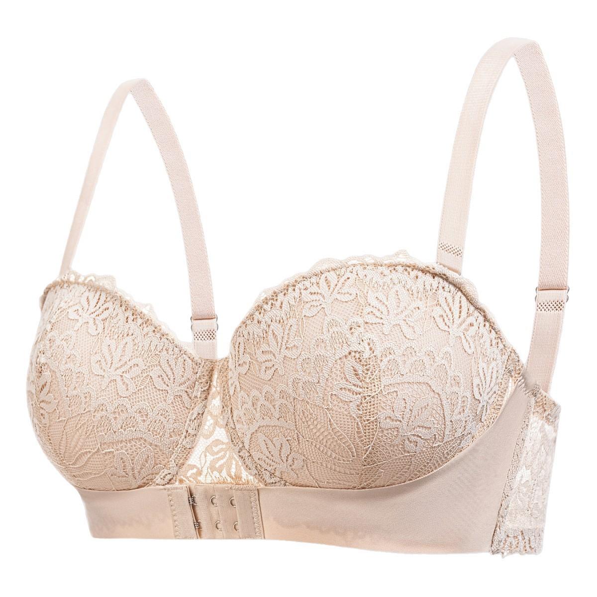 Sexy underwear Thin comfortable gathering and closing pair of breasts Steel ring adjustment type Lace back bra 90C
Sexy underwear Thin comfortable gathering and closing pair of breasts Steel ring adjustment type Lace back bra 90C