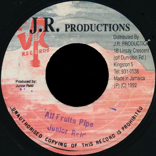 7inch Record JUNIOR REID - All Fruits Ripe NONE J.R. Production 1992 Jamaica Reggae, Ska & Dub Used
7inch Record JUNIOR REID - All Fruits Ripe NONE J.R. Production 1992 Jamaica Reggae, Ska & Dub Used