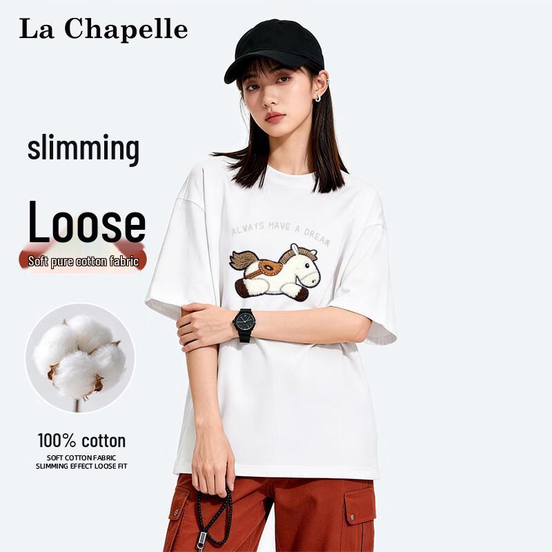 La Chapelle Women s Cute Pony Print Loose Cotton T-Shirt L
La Chapelle Women s Cute Pony Print Loose Cotton T-Shirt L