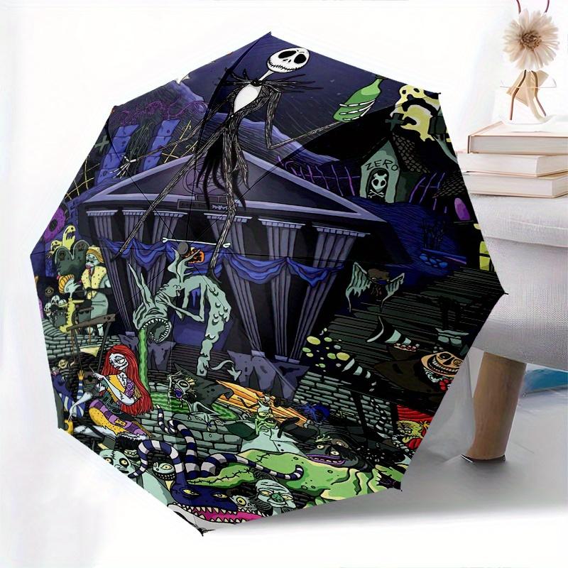 Horror Theme Jack Durable Cartoon Folding Umbrella, Portable 3-Fold Compact Umbrella for Men and Women, Suitable for Travel or Daily Use.U04
Horror Theme Jack Durable Cartoon Folding Umbrella, Portable 3-Fold Compact Umbrella for Men and Women, Suitable for Travel or Daily Use.U04