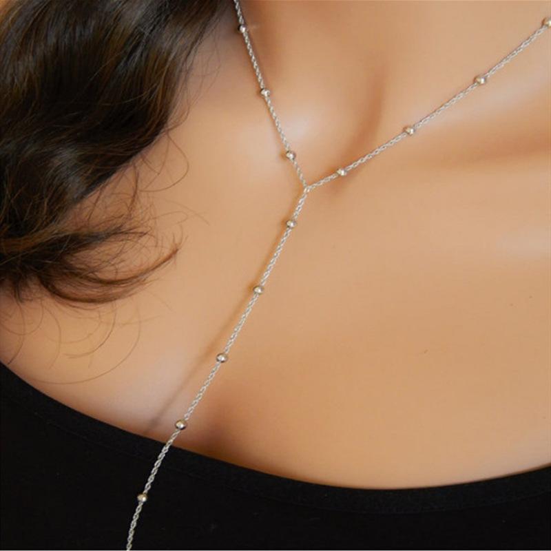 European and American multi-element necklace women s long jewelry directly from the manufacturer copper bead chain fringed pendant necklace срібний
European and American multi-element necklace women s long jewelry directly from the manufacturer copper bead chain fringed pendant necklace срібний