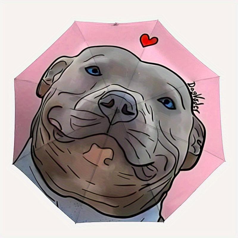 1pc Pitbull Love Automatic Open/Close Umbrella - Compact Travel Umbrella, 8-Rib Heavy-Duty Construction, Ideal Gift, Outdoor Accessory, Styl
1pc Pitbull Love Automatic Open/Close Umbrella - Compact Travel Umbrella, 8-Rib Heavy-Duty Construction, Ideal Gift, Outdoor Accessory, Styl