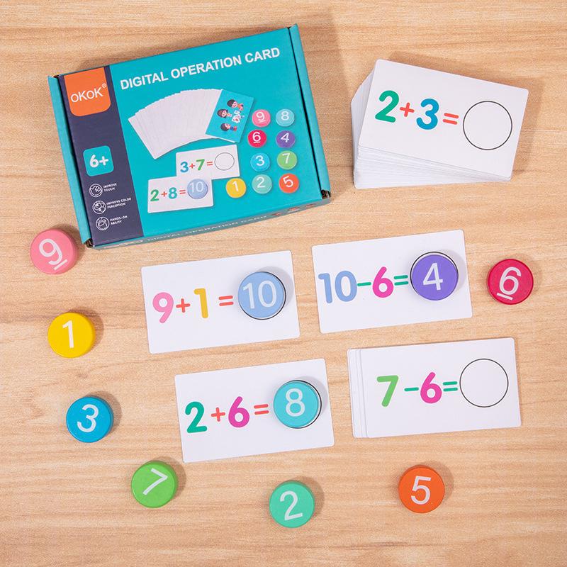 Children Wooden Math Toy Digital Operation Cards Block Game Montessori Educational Toys Teaching Aids for Kids Early Learning
Children Wooden Math Toy Digital Operation Cards Block Game Montessori Educational Toys Teaching Aids for Kids Early Learning