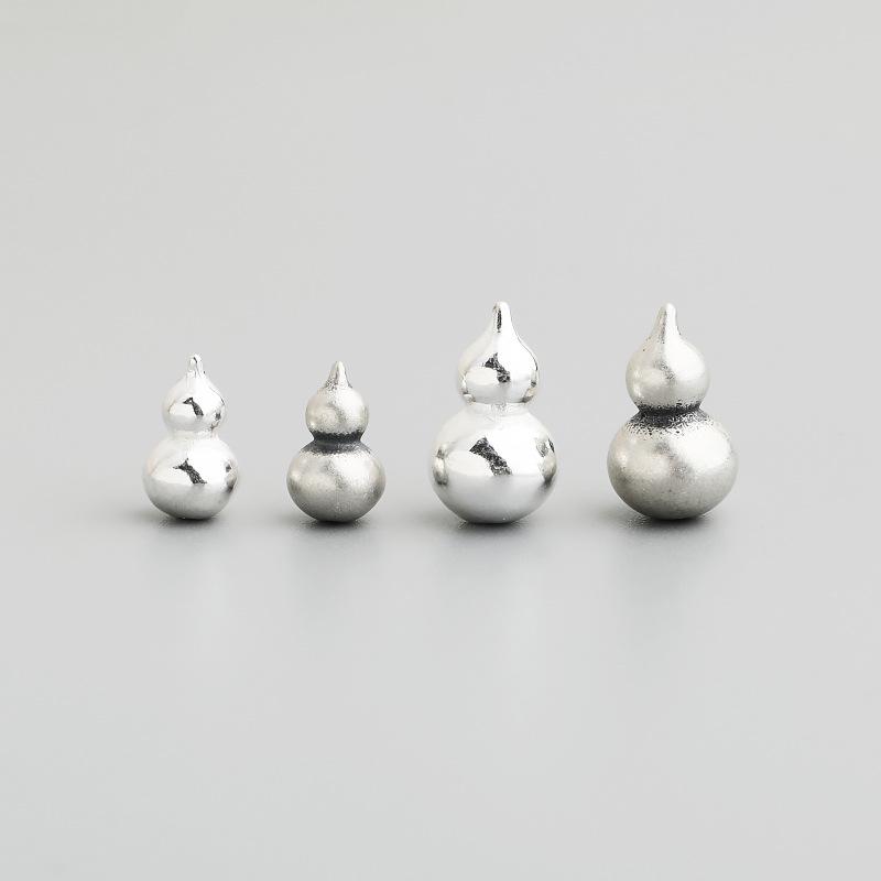 S925 Sterling Silver Gourd Pendant for DIY Handmade Bracelets and Necklaces - Without Hole, Loose Beads Accessories Small
S925 Sterling Silver Gourd Pendant for DIY Handmade Bracelets and Necklaces - Without Hole, Loose Beads Accessories Small