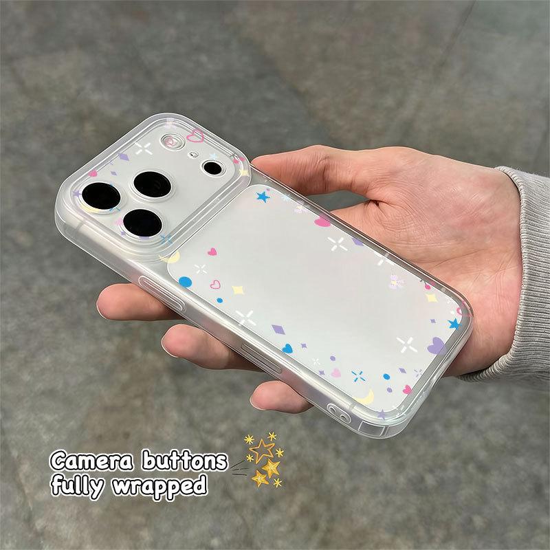 Transparent Button Phone Case for Apple 17/16, Frosted Edge, Star 13, Personality 16 Pro 16 with Integrated Button
Transparent Button Phone Case for Apple 17/16, Frosted Edge, Star 13, Personality 16 Pro 16 with Integrated Button