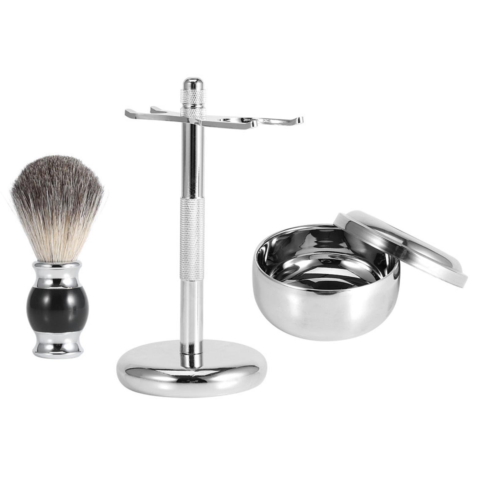Professional Men Shaving Tool Stand Holder Faux Badger Hair Brush Alloy Soap Mug Bowl Kit
Professional Men Shaving Tool Stand Holder Faux Badger Hair Brush Alloy Soap Mug Bowl Kit