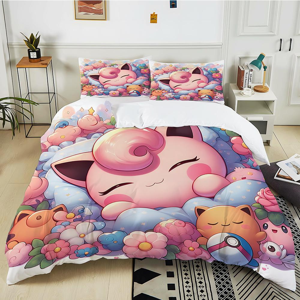 Next Day Shipping P0kem0n Jigglypuff Print Pink Bedding Set 3PC 1 Duvet Cover 2 Pillowcases Adult Kids Bedding Set Comforter Set 135x200cm
Next Day Shipping P0kem0n Jigglypuff Print Pink Bedding Set 3PC 1 Duvet Cover 2 Pillowcases Adult Kids Bedding Set Comforter Set 135x200cm