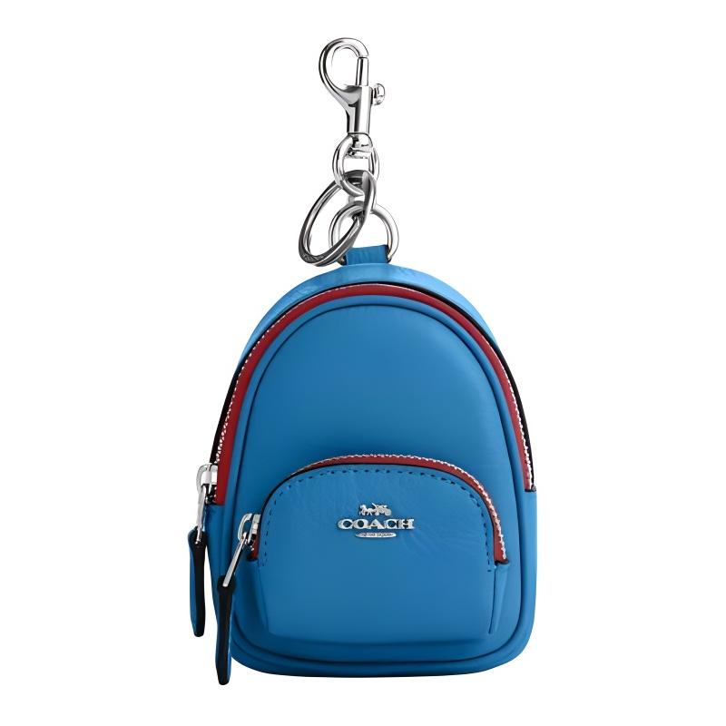COACH Court 8 External zip pocket Refined pebbled leather Bag charm Bag peripheral Mini Women s Blue Jay blue jay синий
COACH Court 8 External zip pocket Refined pebbled leather Bag charm Bag peripheral Mini Women s Blue Jay blue jay синий