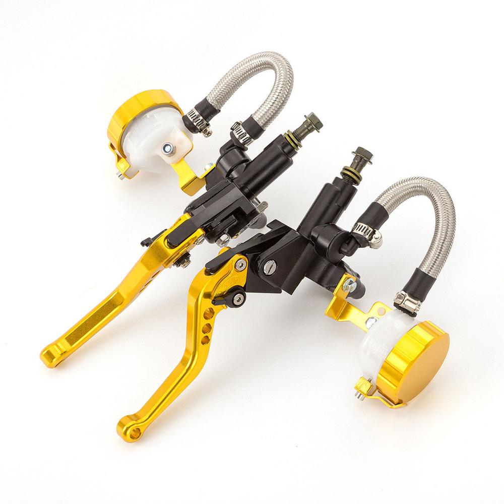 One Pair 14mm Piston Moto Bike Hydraulic Clutch Lever Right Hand Brake Master Cylinder Pump Lever 22mm Universal Street Pit Bike золотой
One Pair 14mm Piston Moto Bike Hydraulic Clutch Lever Right Hand Brake Master Cylinder Pump Lever 22mm Universal Street Pit Bike золотой