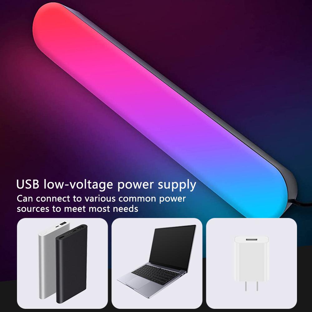 2PCS Bluetooth-compatible RGB Light Bar Color Changing Night Lamp Ambiance Music Sync TV Backlight with 24-key Remote Control A
2PCS Bluetooth-compatible RGB Light Bar Color Changing Night Lamp Ambiance Music Sync TV Backlight with 24-key Remote Control A