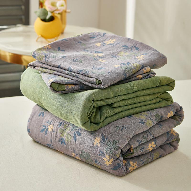 G5Z Nordic Style Skin-Friendly Cotton Gauze Four-Piece Bedding Set with Jacquard Duvet: 150x200cm
G5Z Nordic Style Skin-Friendly Cotton Gauze Four-Piece Bedding Set with Jacquard Duvet: 150x200cm