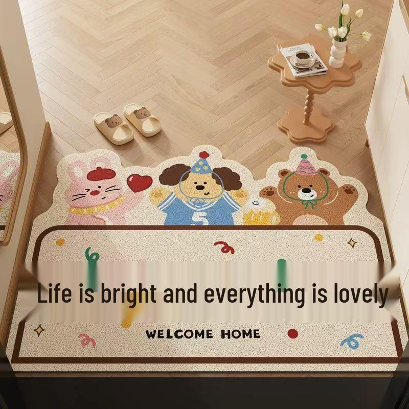 Cute Cartoon PVC Doormat: Non-slip, Dirt-resistant, Cuttable Foot Mat for Home Entrance 40x60cm (Coil)
Cute Cartoon PVC Doormat: Non-slip, Dirt-resistant, Cuttable Foot Mat for Home Entrance 40x60cm (Coil)