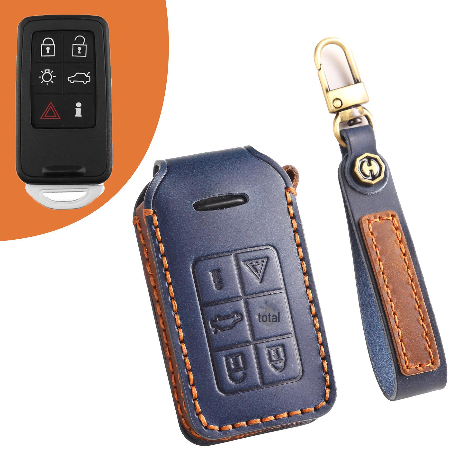 Чехол для ключа из натуральной кожи для Volvo XC60, V40, V60, S80L
Чехол для ключа из натуральной кожи для Volvo XC60, V40, V60, S80L