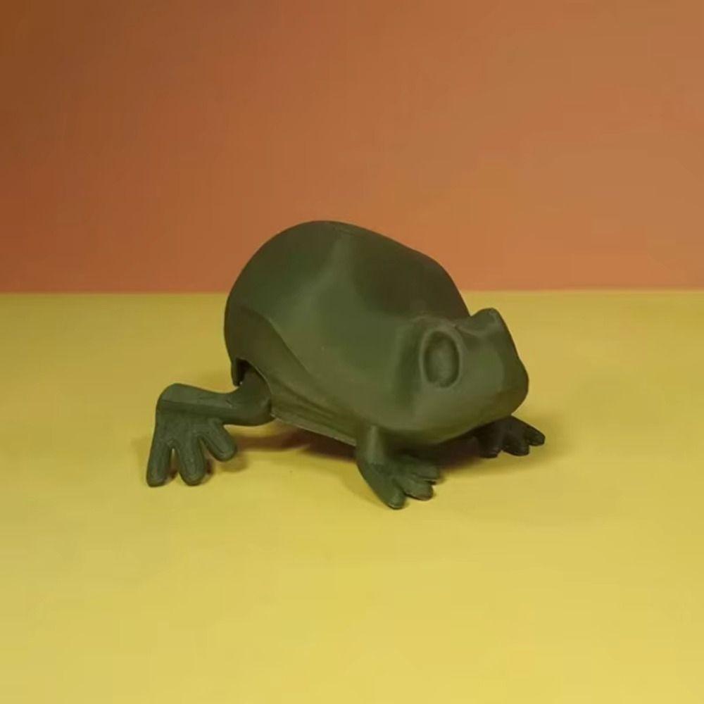 Realistic 3D Printed Frog Model Movable Mini Frog Figurine Decoration Accessories темно-зелений колір
Realistic 3D Printed Frog Model Movable Mini Frog Figurine Decoration Accessories темно-зелений колір