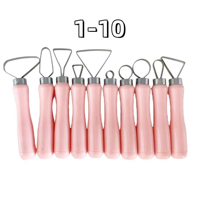 10pcs Pottery Stainless Steel Clay Sculpture Tools Set Easy Use Easy Clean for Soft Clay Shaping Finishing Carving
10pcs Pottery Stainless Steel Clay Sculpture Tools Set Easy Use Easy Clean for Soft Clay Shaping Finishing Carving