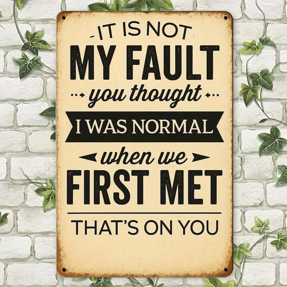 Юмористическая табличка Не моя вина - 20x30см Винтажный железный декор для необычных пространств чистый
Юмористическая табличка Не моя вина - 20x30см Винтажный железный декор для необычных пространств чистый