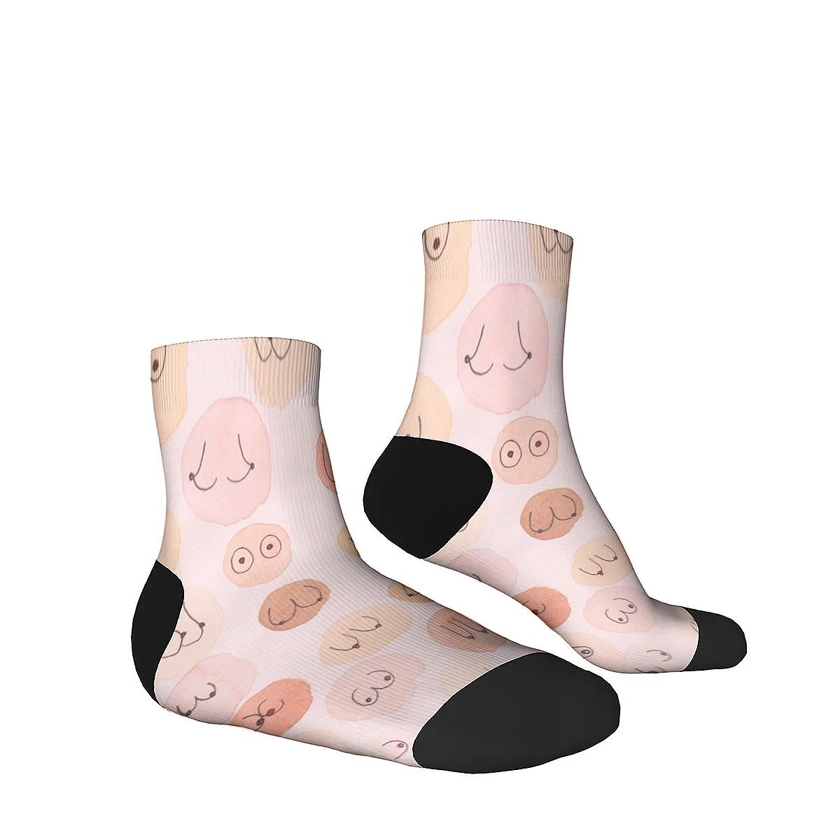 Новинка и интересные носки, модный и повседневный мужской принт с изображением груди, лучший партнер для улицы One Size
Новинка и интересные носки, модный и повседневный мужской принт с изображением груди, лучший партнер для улицы One Size