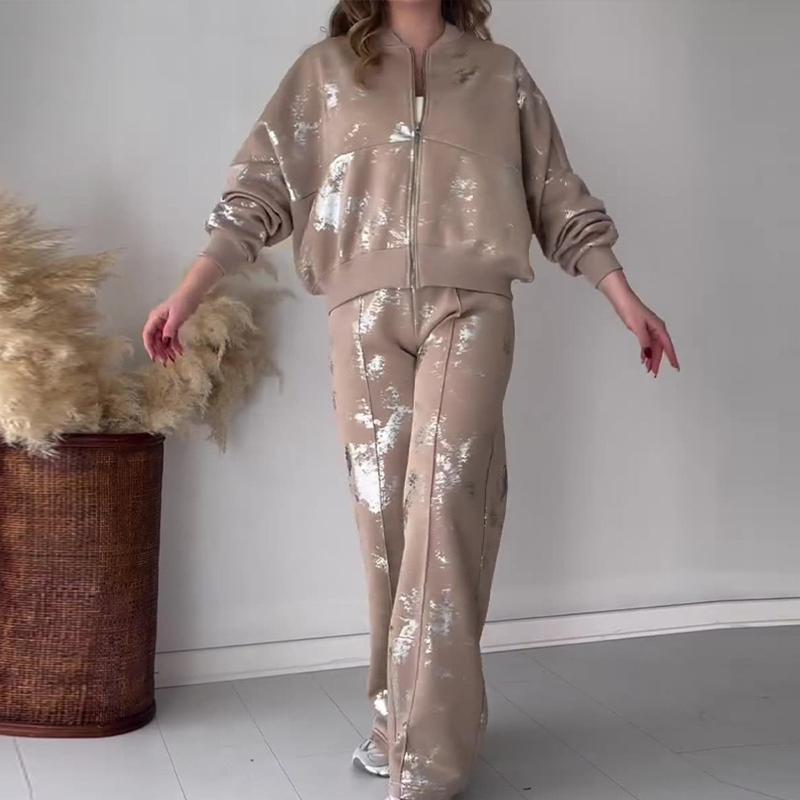 Пальто с принтом в виде пайеток, брюки, костюм для женщин, повседневное пальто с длинным рукавом, весенние женские комплекты с брюками и высокой талией
Пальто с принтом в виде пайеток, брюки, костюм для женщин, повседневное пальто с длинным рукавом, весенние женские комплекты с брюками и высокой талией