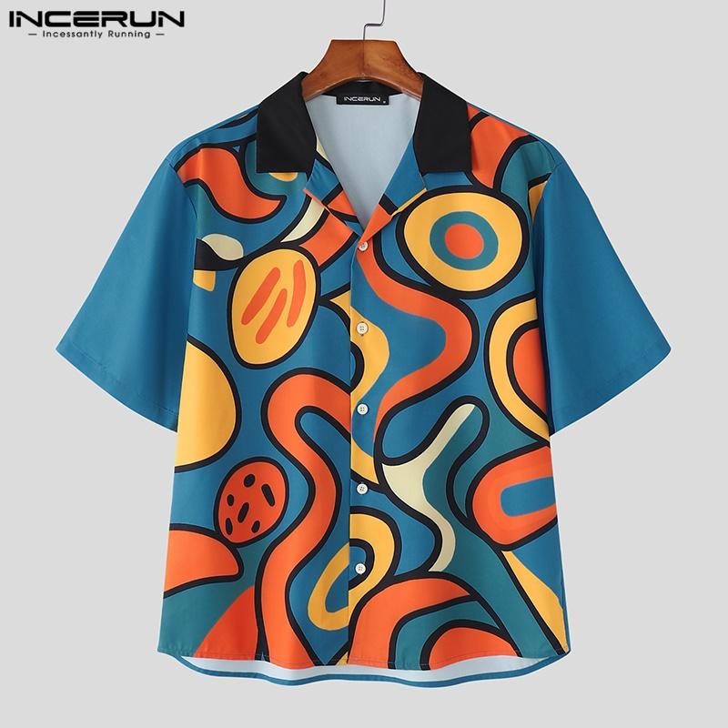 INCERUN Summer Men Short Sleeves Colorful Print Casual Loose Holiday Shirts 5XL помаранчевий
INCERUN Summer Men Short Sleeves Colorful Print Casual Loose Holiday Shirts 5XL помаранчевий