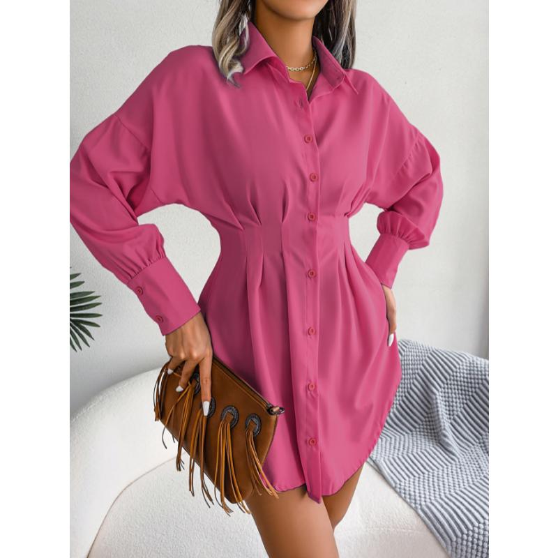 Women s Casual Shirt Dress Spring Summer Lantern Long Sleeve Waist Cinched Asymmetric Hem Button Down Turn Down Collar Mini Dress S ярко-розовый
Women s Casual Shirt Dress Spring Summer Lantern Long Sleeve Waist Cinched Asymmetric Hem Button Down Turn Down Collar Mini Dress S ярко-розовый