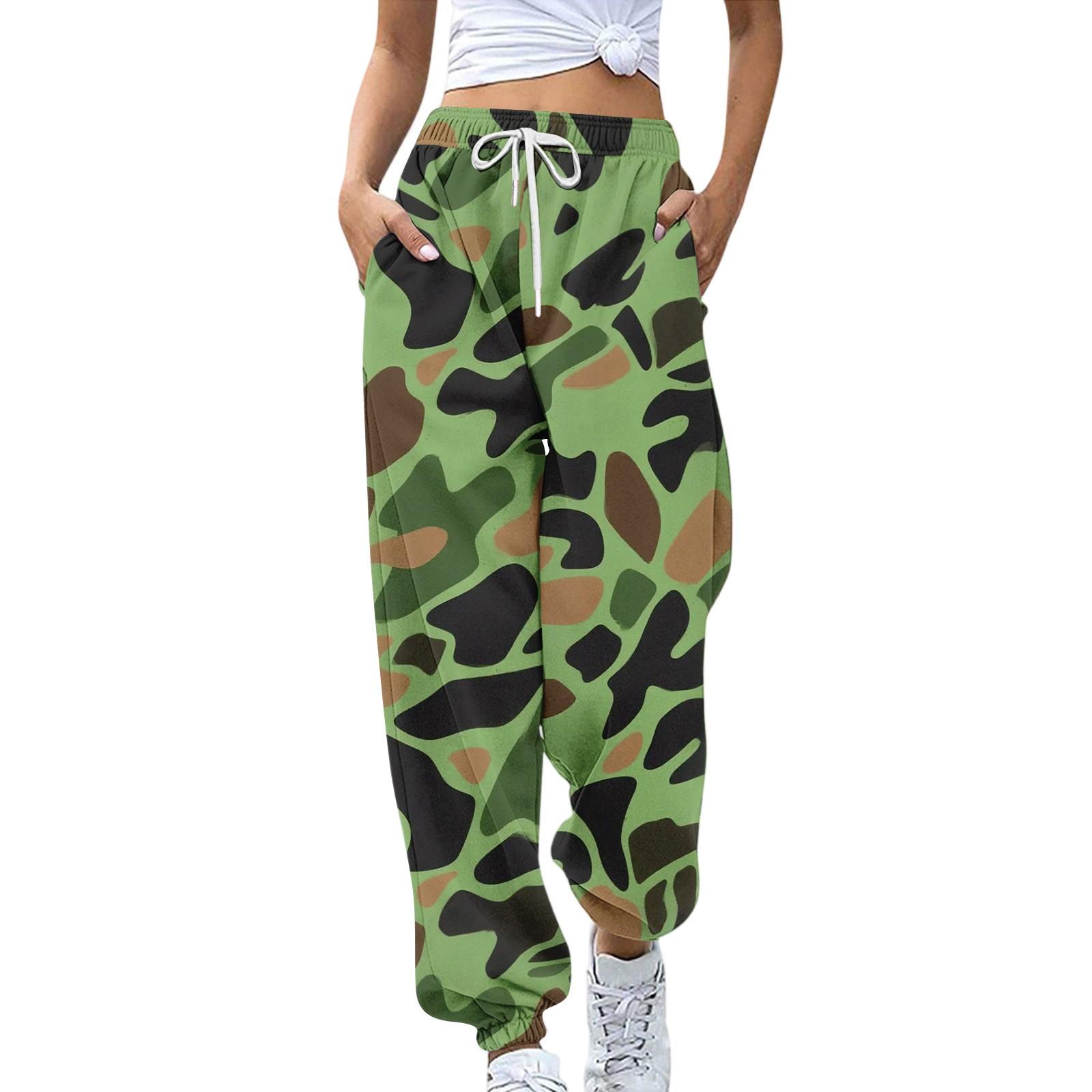 Women s Sports Pants With Pockets Fashion Camouflage Print Elastic Waist Pants Casual Sweatpants Pants S
Women s Sports Pants With Pockets Fashion Camouflage Print Elastic Waist Pants Casual Sweatpants Pants S
