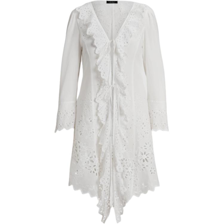 Polo Ralph Lauren SS24 Однотонный трикотажный свитер с V-образным вырезом, вышивкой ришелье и длинными рукавами Женский свитер Белый WMLROTWS2820503-100 L
Polo Ralph Lauren SS24 Однотонный трикотажный свитер с V-образным вырезом, вышивкой ришелье и длинными рукавами Женский свитер Белый WMLROTWS2820503-100 L