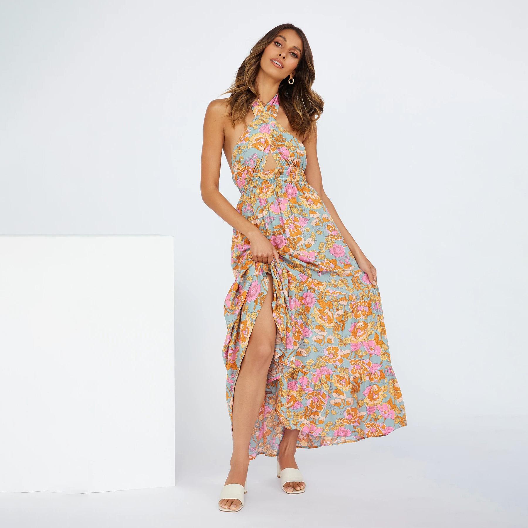 Женское весеннее платье без рукавов с цветочным принтом и висячим вырезом, весеннее повседневное платье А-силуэта длиной до щиколотки с высокой талией и разрезом, сексуальное платье на бретелях M синий
Женское весеннее платье без рукавов с цветочным принтом и висячим вырезом, весеннее повседневное платье А-силуэта длиной до щиколотки с высокой талией и разрезом, сексуальное платье на бретелях M синий