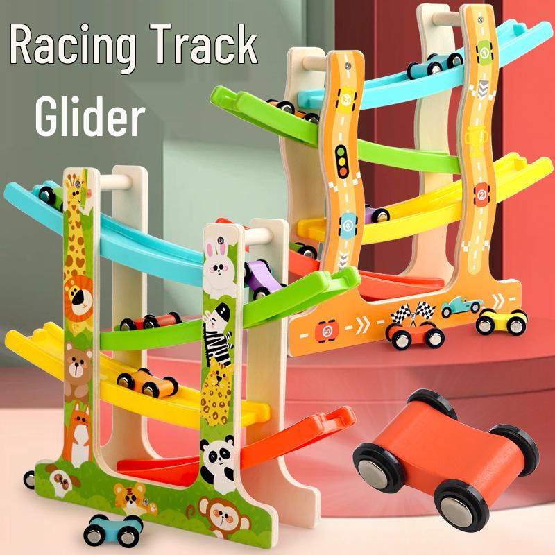 Inertial Glider Wooden Track Set for Toddlers - Early Education Puzzle & Car Parking Game for Ages 1-3
Inertial Glider Wooden Track Set for Toddlers - Early Education Puzzle & Car Parking Game for Ages 1-3