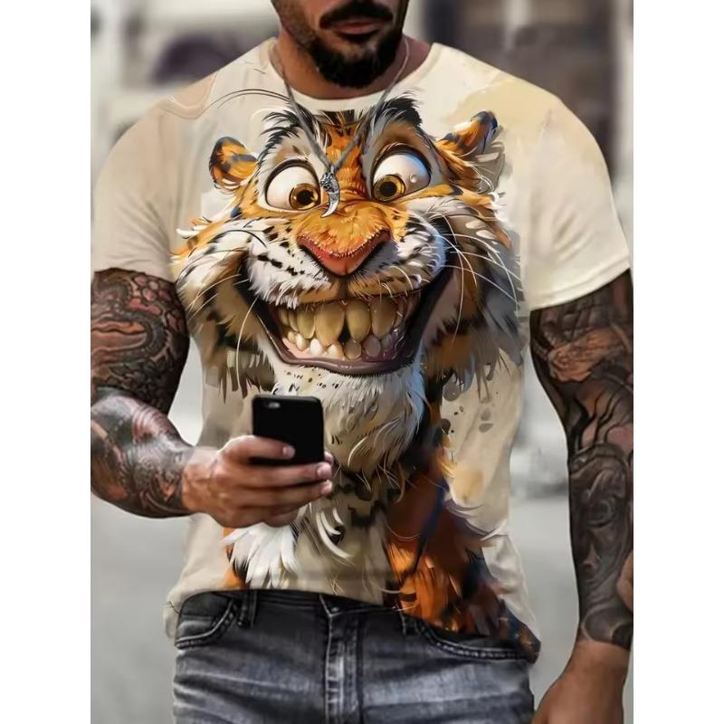 Men s Funny Animals 3D Printed T-Shirt Street Casual Street Casual Everyday Short Sleeve Tee Tops Summer Round Neck Men Clothing S
Men s Funny Animals 3D Printed T-Shirt Street Casual Street Casual Everyday Short Sleeve Tee Tops Summer Round Neck Men Clothing S