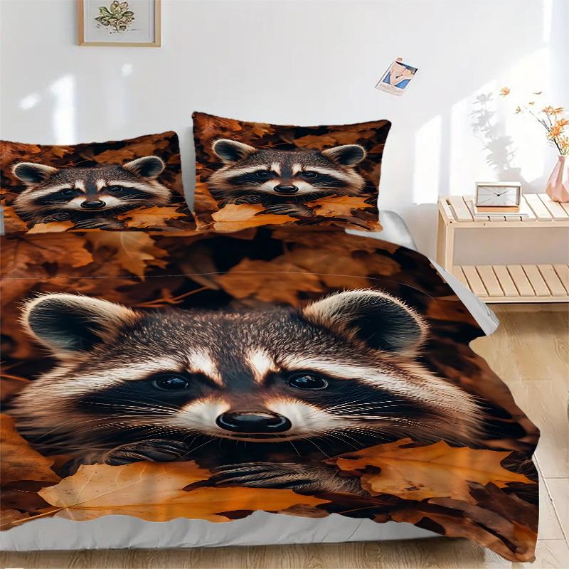 3pcs Raccoon, Autumn Leaves Duvet Cover Set - Machine Washable, Includes 1 Cover and 2 Pillowcases, No Core Included yy251013096 135x200cm
3pcs Raccoon, Autumn Leaves Duvet Cover Set - Machine Washable, Includes 1 Cover and 2 Pillowcases, No Core Included yy251013096 135x200cm