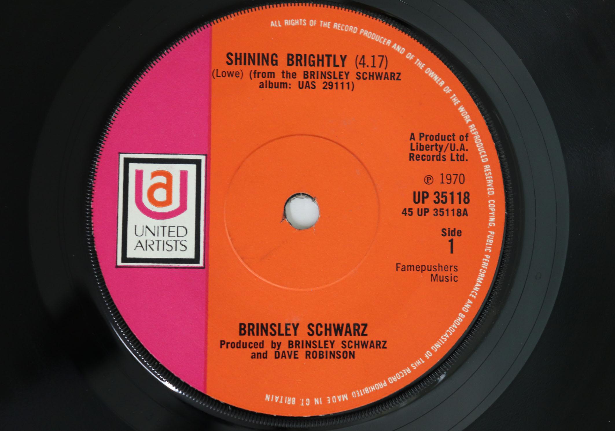 7inch Record BRINSLEY SCHWARZ Shining Brightly Hymn To Me UP35118 UNITED ARTISTS 1970 UK Rock Used
7inch Record BRINSLEY SCHWARZ Shining Brightly Hymn To Me UP35118 UNITED ARTISTS 1970 UK Rock Used