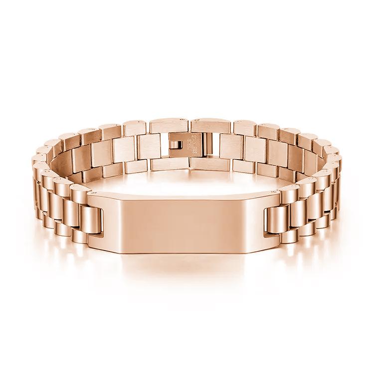 European and American Fashion Gold-plated Smooth Curved Bracelet Removable Strap Business Titanium Steel Bracelet 2026 12MM+21CM
European and American Fashion Gold-plated Smooth Curved Bracelet Removable Strap Business Titanium Steel Bracelet 2026 12MM+21CM