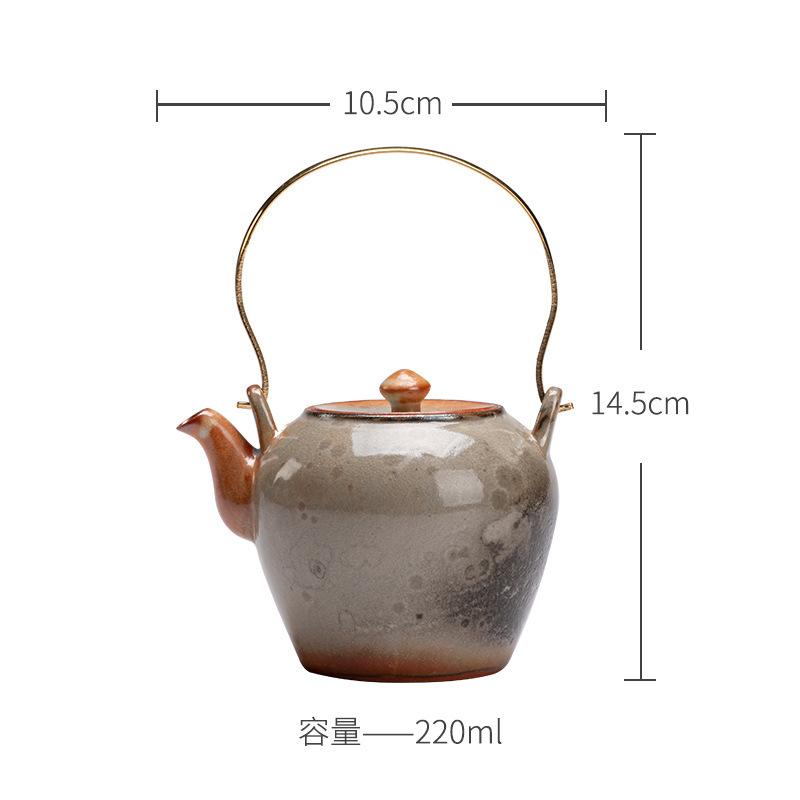 220ml Handmade Zhiye Wood-fired Porcelain Teapot Kiln Change Lifting Handle Pot Tea Maker Kettle Chinese Tea Set Supplies Gifts
220ml Handmade Zhiye Wood-fired Porcelain Teapot Kiln Change Lifting Handle Pot Tea Maker Kettle Chinese Tea Set Supplies Gifts