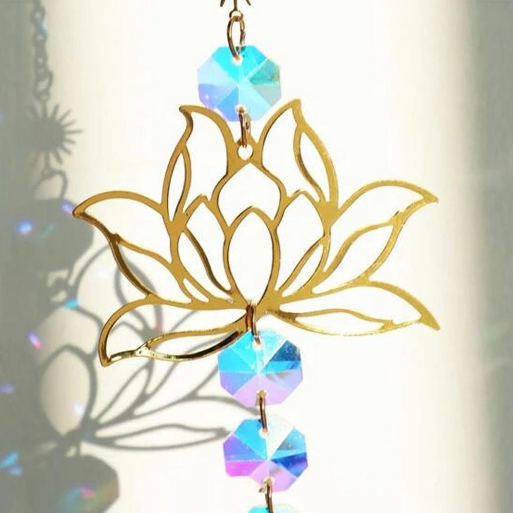 1PC Natural Stone Sun Catcher Crystal Wind Chimes Amethyst Lotus Hanging Window Garden Party Decorations золотистий
1PC Natural Stone Sun Catcher Crystal Wind Chimes Amethyst Lotus Hanging Window Garden Party Decorations золотистий