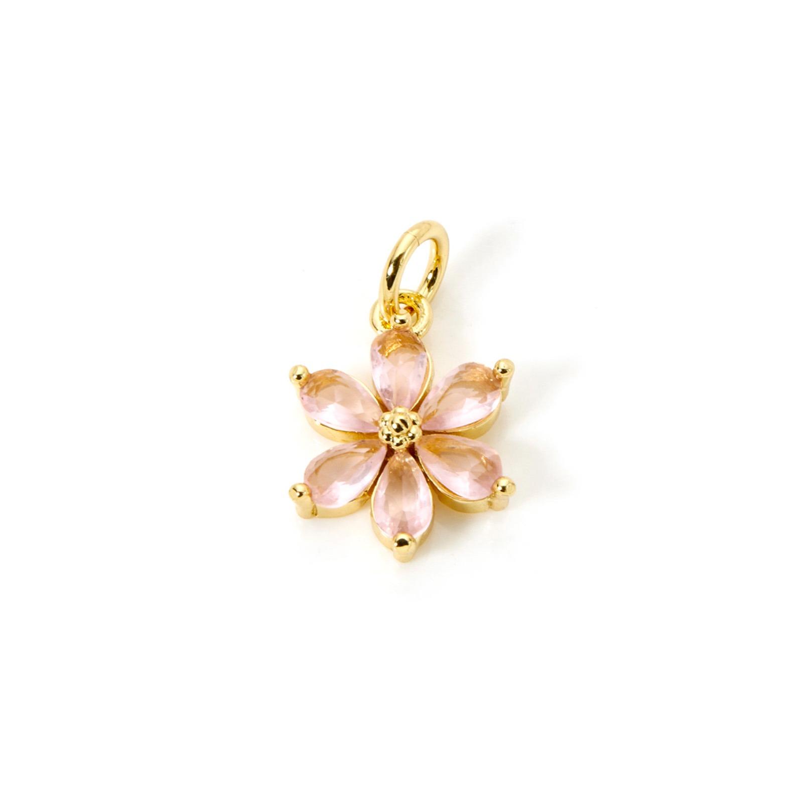 2PCs Glass Flower Shaped Brass Pendant 18k Gold Plated Delicate Small Pendants With Circular Rings DIY Necklace Women Jewelry розовый
2PCs Glass Flower Shaped Brass Pendant 18k Gold Plated Delicate Small Pendants With Circular Rings DIY Necklace Women Jewelry розовый