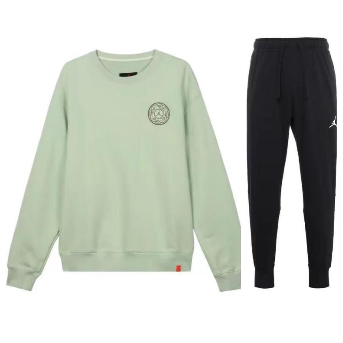 Jordan Logo Embroidered Crew Neck Pullover Long Sleeve Top Outdoor Mid Waist Tied Long Pants Casual Sports Set Unisex sets FJ1321-327+DQ7333-010 L
Jordan Logo Embroidered Crew Neck Pullover Long Sleeve Top Outdoor Mid Waist Tied Long Pants Casual Sports Set Unisex sets FJ1321-327+DQ7333-010 L