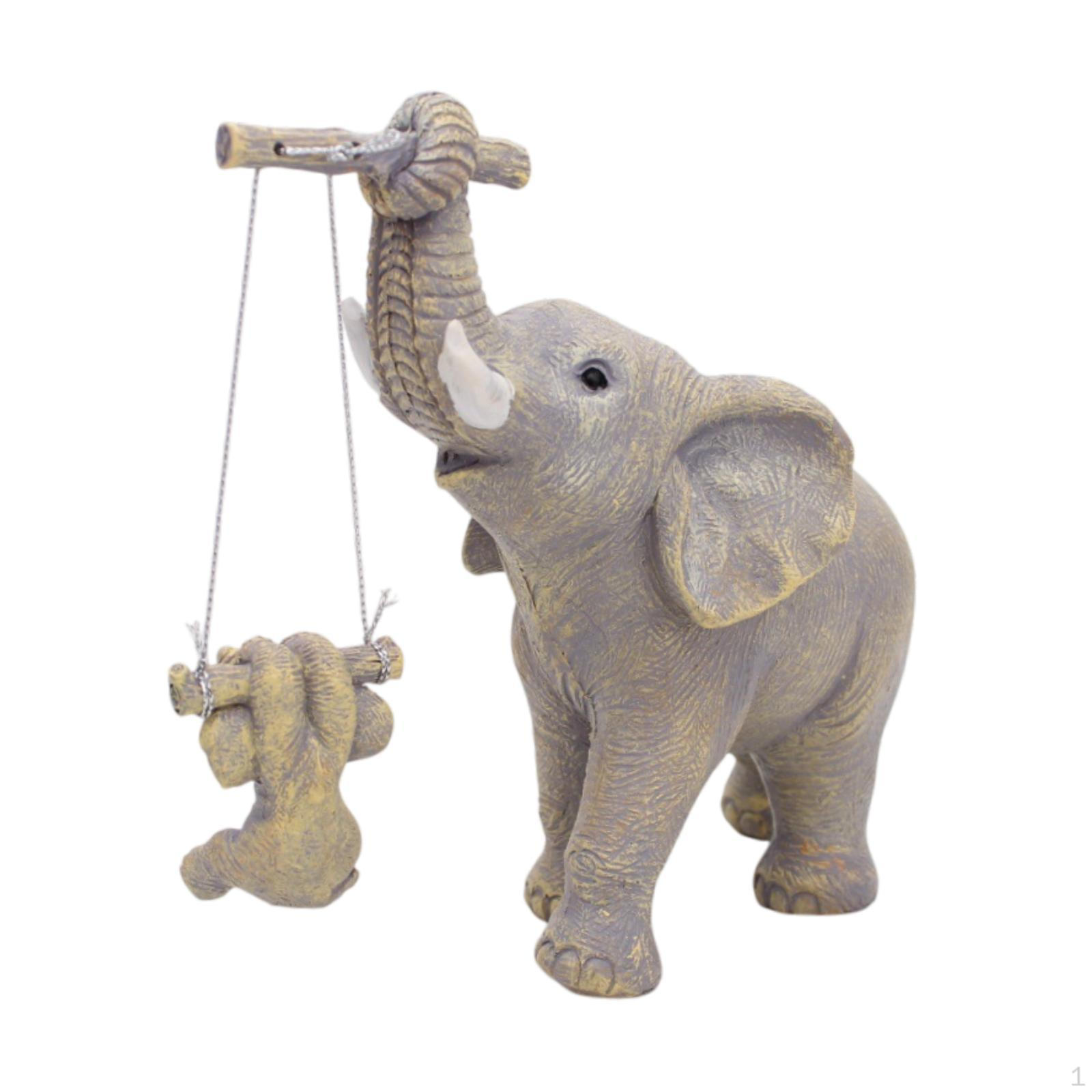 Мать и дитя Слоны играют на качелях Статуя настольное украшение Коллекция произведений искусства Скульптура для бара Gray Yellow
Мать и дитя Слоны играют на качелях Статуя настольное украшение Коллекция произведений искусства Скульптура для бара Gray Yellow