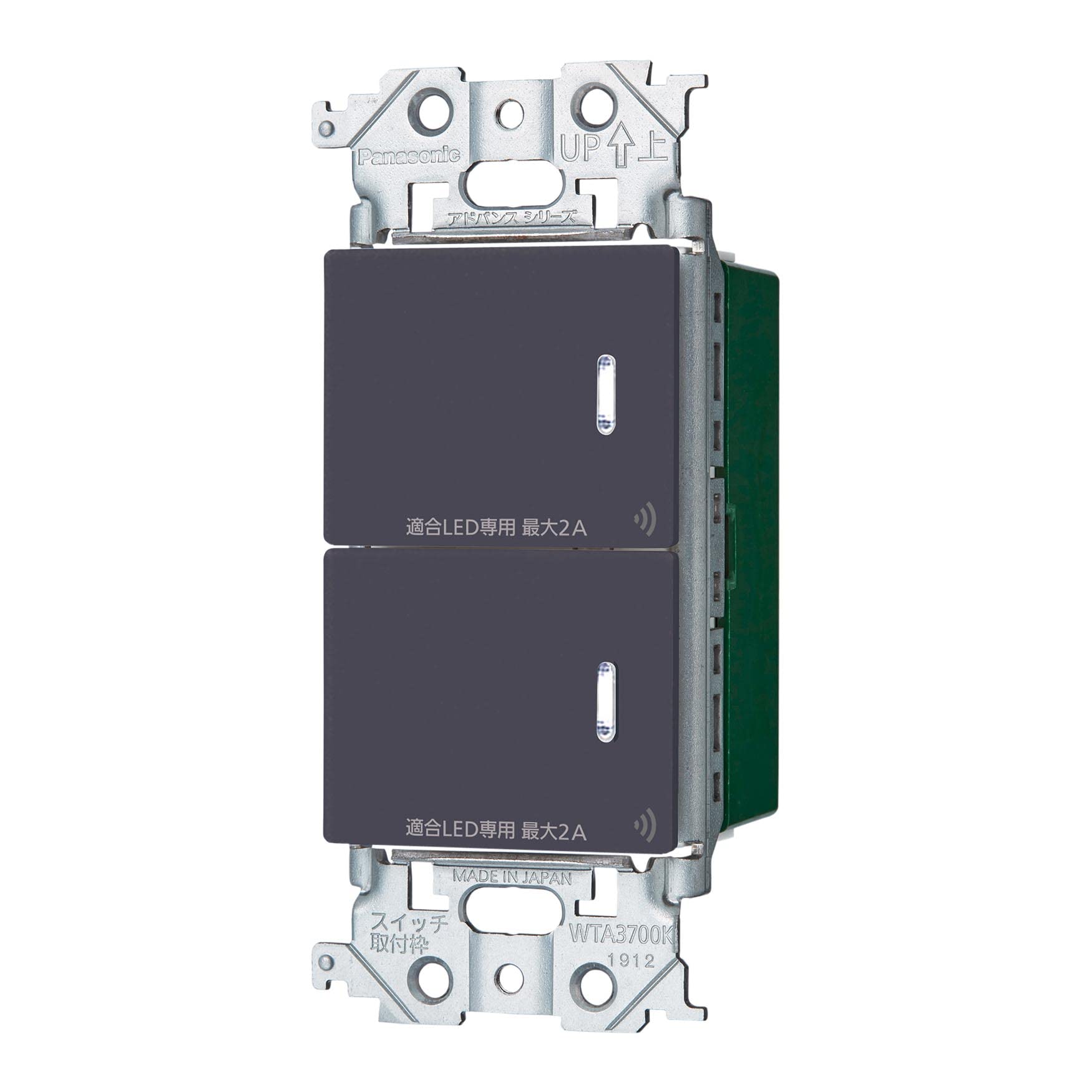 Panasonic Advanced Series Link Plus Embedded Double Switch Parent Wiring Compatible Matte Gray WTY2202H 2-Wire Type, Device, Receiver, 3-way
Panasonic Advanced Series Link Plus Embedded Double Switch Parent Wiring Compatible Matte Gray WTY2202H 2-Wire Type, Device, Receiver, 3-way