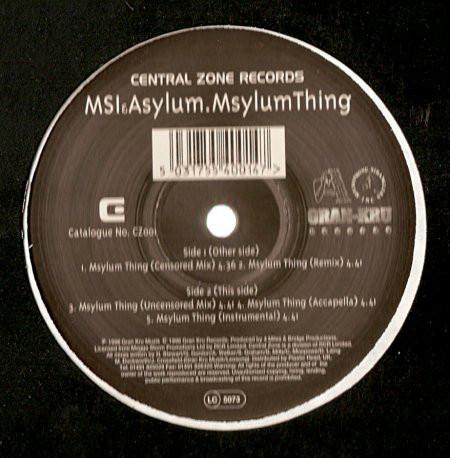 12-дюймовая пластинка M.S.I. & ASYLUM - Msylum Thing CZ001,NONE Центральная Зона Re 1996 UK Рэп & Хип-Хоп/R&B Б/У
12-дюймовая пластинка M.S.I. & ASYLUM - Msylum Thing CZ001,NONE Центральная Зона Re 1996 UK Рэп & Хип-Хоп/R&B Б/У