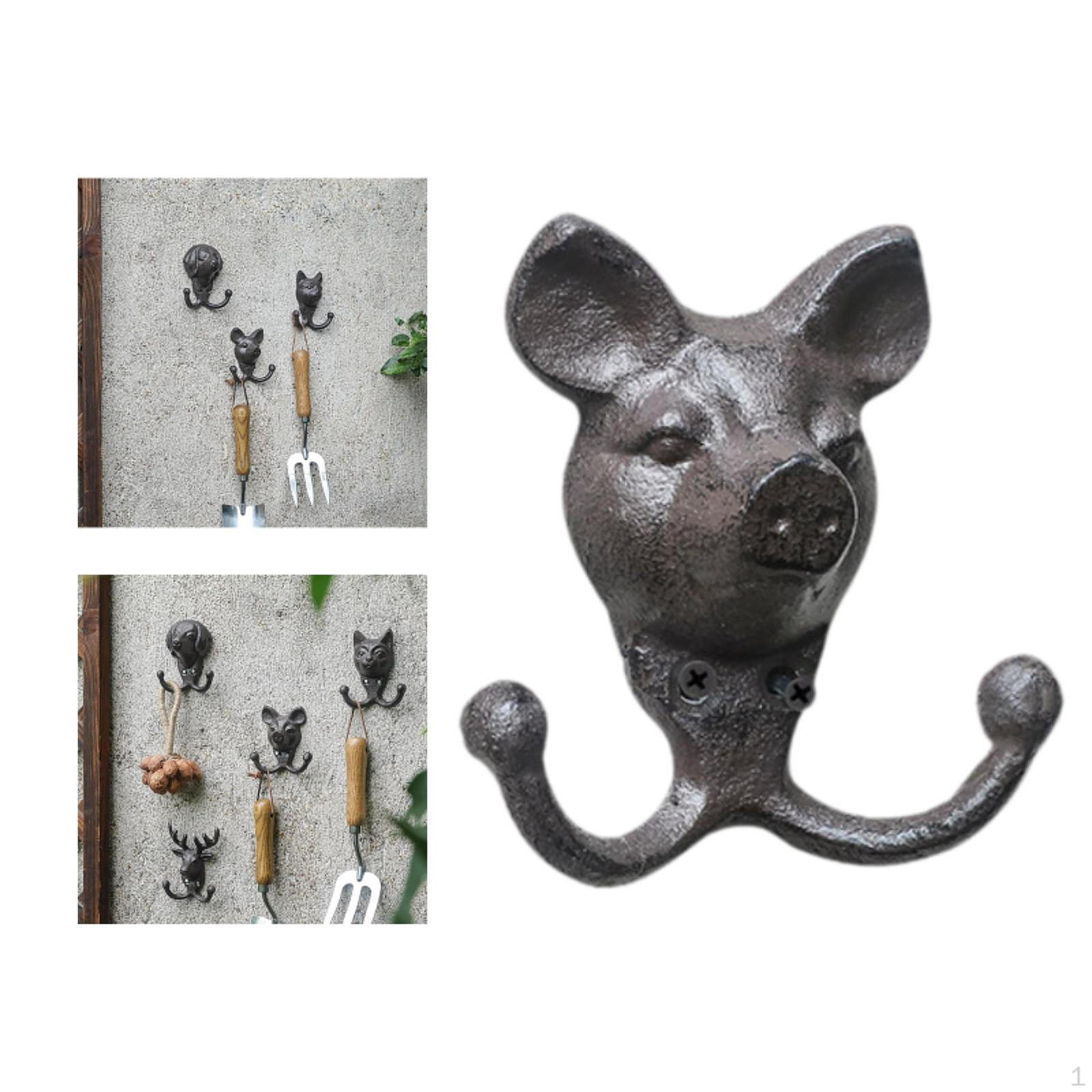 Статуетка з головою тварини Настінні гачки Вішалка для одягу Аксесуар Універсальний для гаражного саду в сільському стилі Pig
Статуетка з головою тварини Настінні гачки Вішалка для одягу Аксесуар Універсальний для гаражного саду в сільському стилі Pig